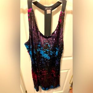 Multicolor sequin dress